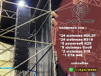 Sonido RCF HDL-20 Alquiler de Sonido para eventos